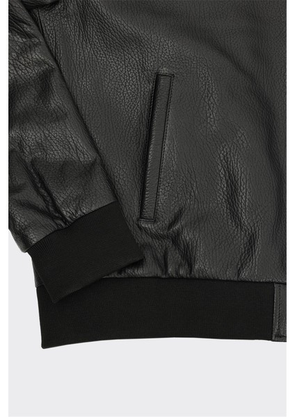 Siyah Deri Erkek Ceket modelleri