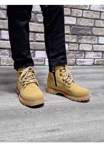 Rahat Kaymaz Kauçuk Taban Soğuğa ve Suya Dayanıklı Nubuk Bot Cat Modeli fırsatları