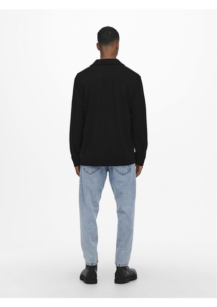 Onsnewkodyl Overshırt Sweat Noos Erkek Siyah Uk Gömlek - 22021279 indirimleri