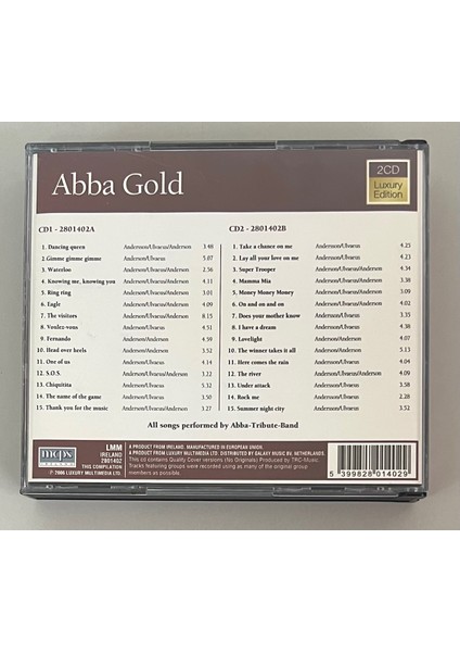 Abba Gold Çift CD Set Luxury Edition (Orijinal 2006 Dönem Baskı Cd) fiyatları
