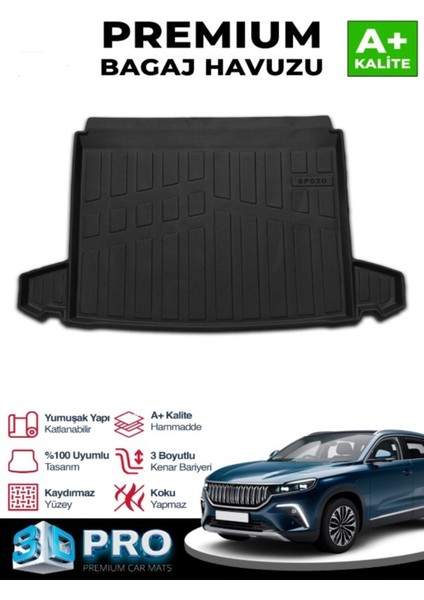 Roal Tunıng Togg T10X Bagaj Havuzu 3D