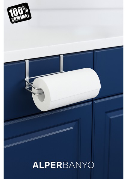 Krom Çok Amaçlı Dolap Kapağı ve Raf Altı Kağıt Havlu Askısı | Metal fırsatları