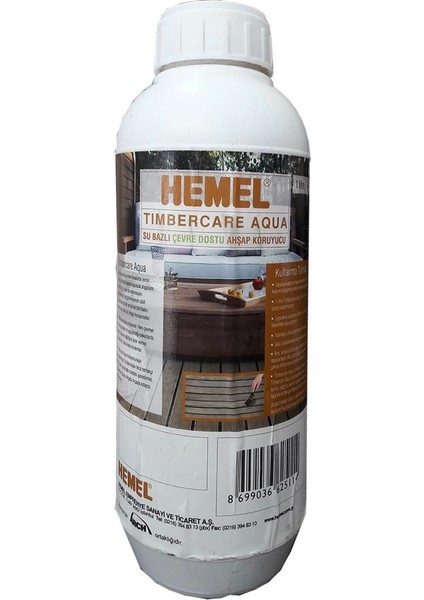 Hemel Timbercare Aqua Emprenye 1 Litre Şeffaf