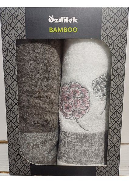 Phlox 2'li Nakışlı El ve Yüz Havlusu 50X90 cm fiyatları