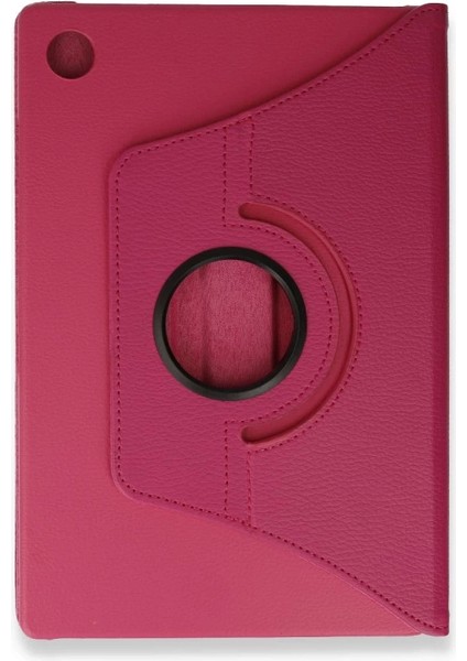 Samsung Galaxy Tab A9 Plus Kılıf 360 Tablet Deri Kılıf - Pembe