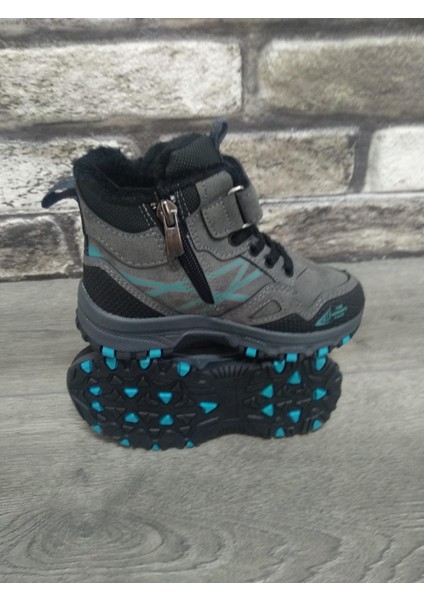 Rahat Içi Kürklü Ortopedik Taban Outdoor Spor Cırtlı Fermuarlı Çocuk Botu fırsatları