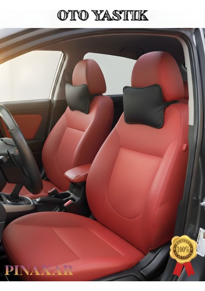 Bmw 2 Serisi F23 Cabrio 2014 ve Sonrası Oto Koltuk Düz Renk Boyun Yastığı 2 Adet