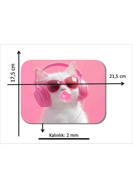Balon Şişiren Kedi Baskılı Mouse Pad fiyatları