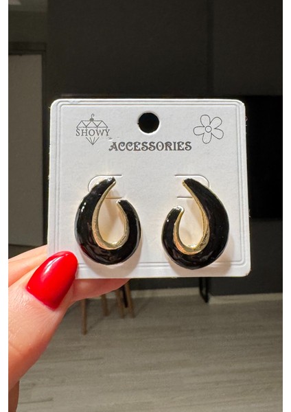 Kadın Bordo Vintage Mineli Küpe