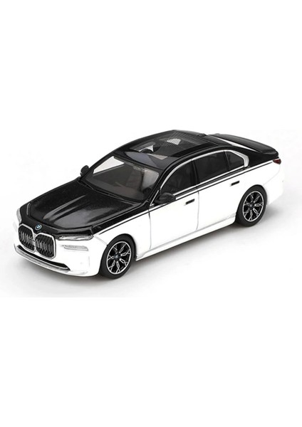 Bfs Mini Gt 1/64 Bmw I7 XDRIVE60 Alpine White / Black Sapphire - Blister Paket