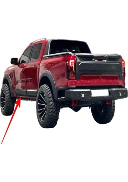 Roal Tunıng Ford Ranger T9UYUMLU Wildtrak Kapı Gövde Kaplama Koruma Kabartma 2023+ Piano Black fiyatları