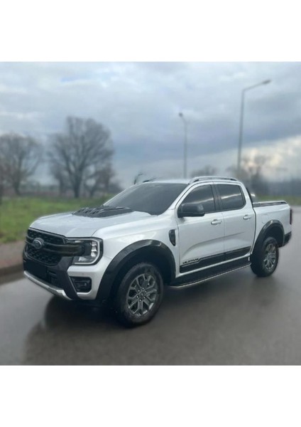 Roal Tunıng Ford Ranger T9UYUMLU Wildtrak Kapı Gövde Kaplama Koruma Kabartma 2023+ Piano Black modelleri