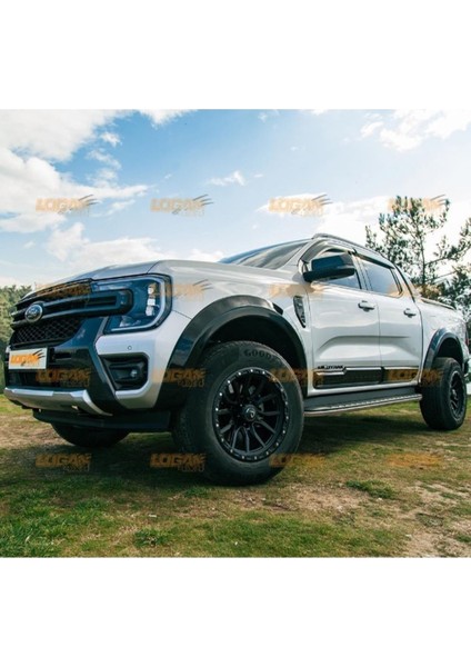 Roal Tunıng Ford Ranger T9UYUMLU Wildtrak Kapı Gövde Kaplama Koruma Kabartma 2023+ Piano Black fırsatları