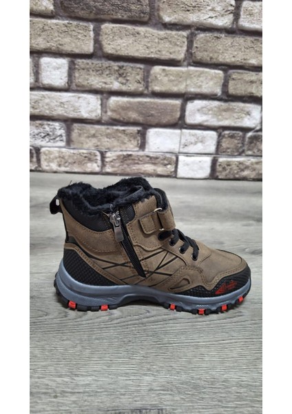 Rahat Içi Kürklü Ortopedik Taban Outdoor Spor Cırtlı Fermuarlı Çocuk Botu fiyatları