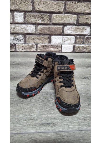 Rahat Içi Kürklü Ortopedik Taban Outdoor Spor Cırtlı Fermuarlı Çocuk Botu indirimleri
