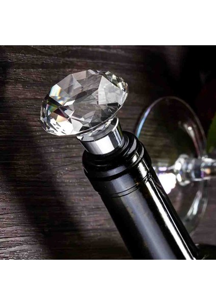 Elmas Şekilli Şarap ve Şampanya Şişesi Tıpaları Koruma ve Tazelik Için Mükemmel