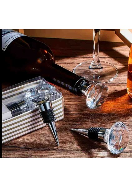 Elmas Şekilli Şarap ve Şampanya Şişesi Tıpaları Koruma ve Tazelik Için Mükemmel modelleri