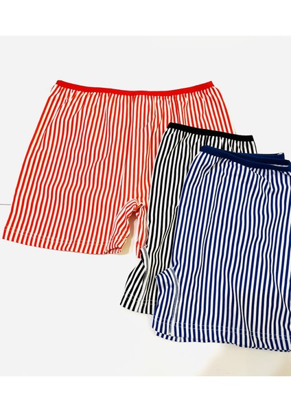 MARKA KADIN BOXER (ŞORT / EV GİYİM) 3'LÜ RENKLİ modelleri