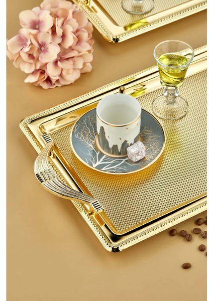 ⚜️ Altın Dalgıç 2'li Dikdörtgen Tepsi Seti – Sofraların Sanat Eseri! fiyatları