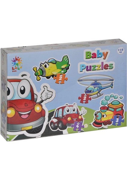 Bfs Nessiworld LCBYB003 Laço Kids Baby Puzzles - Taşıtlar / 2+2+3+4 Parça Puzzle / +1 Yaş fiyatları