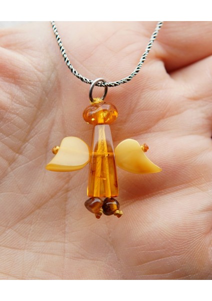 Kehribar Melek Kolye SK000153