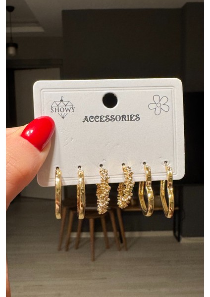 Kadın Gümüş Renk Spiral Küpe