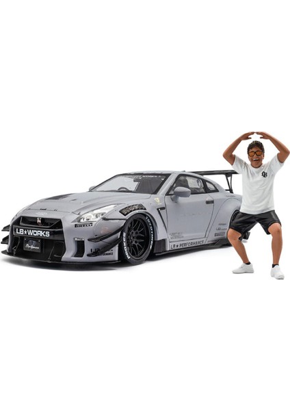 1:18 Solido 2024 Nissan Gtr R35 Liberty Walk Edition With Wataru Kato Figurine