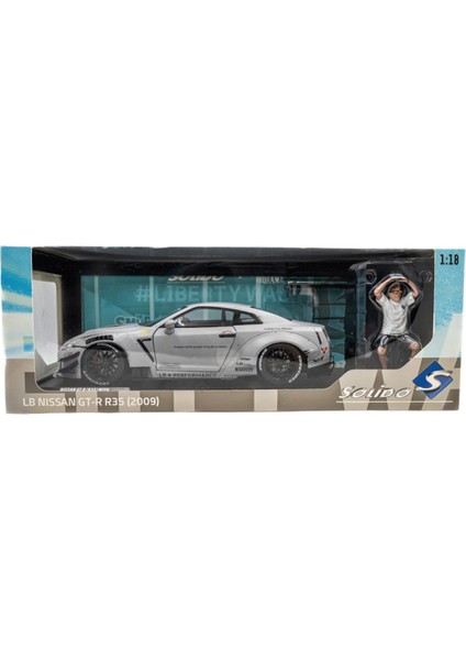 1:18 Solido 2024 Nissan Gtr R35 Liberty Walk Edition With Wataru Kato Figurine