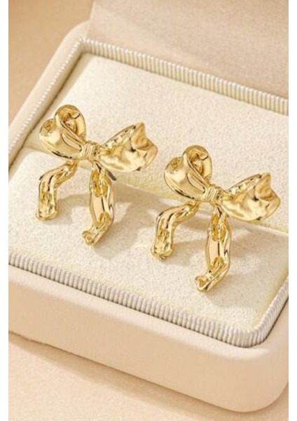 Kadın Gold Fiyonk Trend Küpe fiyatları