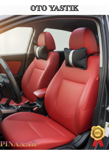 Honda Prelude 1991-1996 Oto Koltuk Beyaz Şerit Boyun Yastığı 2 Adet