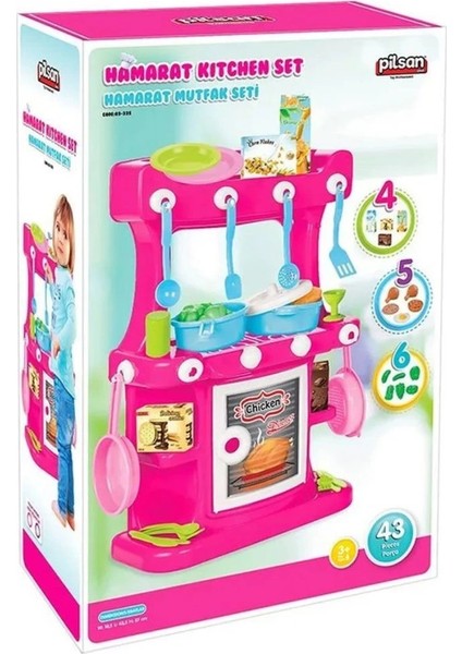Bfs 03 335 Hamarat Ayaklı Mutfak Seti Pembe - Oyuncak