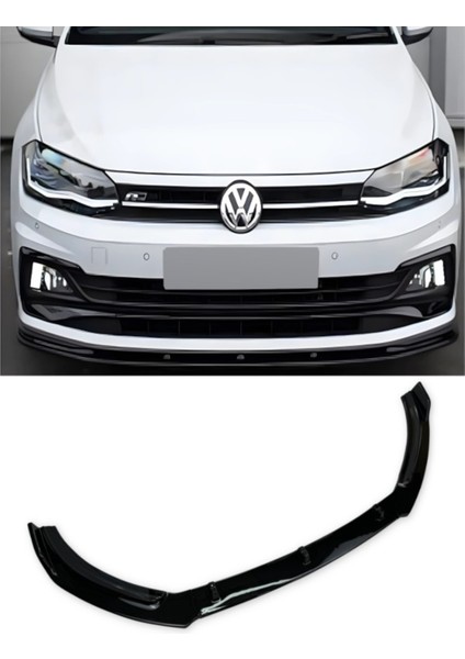 Roal Tunıng Volkswagen Polo Ön Tampon Lip Piano Black (2019+ Uyumlu