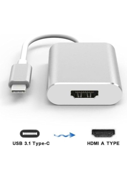 Type C USB 3.1 To HDMI Çevirici Dönüştürücü Adaptör