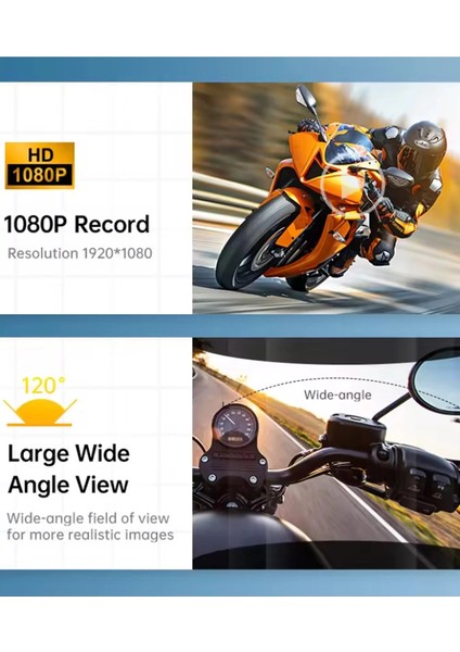 Q29 Motosiklet Kask Bluetooth Kulaklık Eşleşmeli 1080P Kamera Geniş Açı Su Geçirmez Intercom