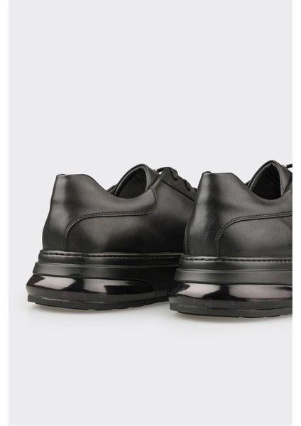 Siyah Deri Erkek Günlük Ayakkabı indirimleri