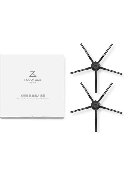 S8 Robot Süpürge Uyumlu 2'li Yan Fırça Orijinal- Siyah