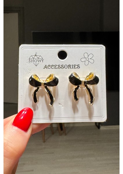 Kadın Bordo Mineli Fiyonk Küpe