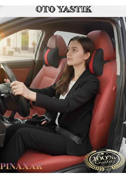 Kia Sportage 2010-2015 Oto Koltuk Kırmızı Şerit Boyun Yastığı 2 Adet fiyatları