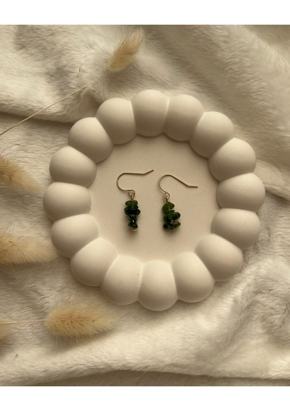 Kanada Yeşim Taşı Altın Kaplama Sallantı Küpe fiyatları