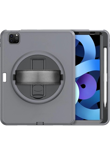 Ipad Pro 11 (2018) Kılıf Hand Strap Tablet Kılıfı - Gri modelleri