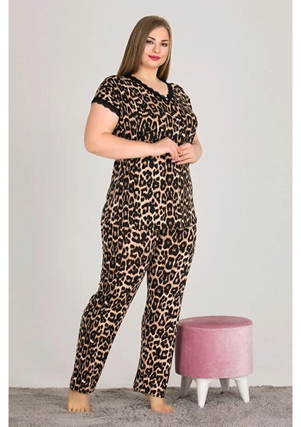 Lady Kısa Kollu Büyük Beden Pijama Takımı fiyatları