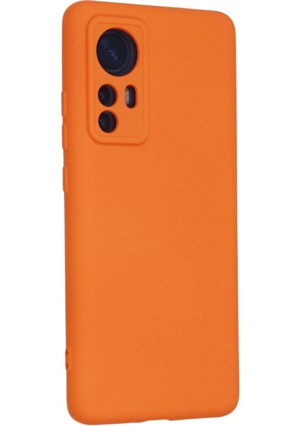 Ieg Xiaomi Mi 12 Kılıf Nano Içi Kadife Silikon - Turuncu modelleri