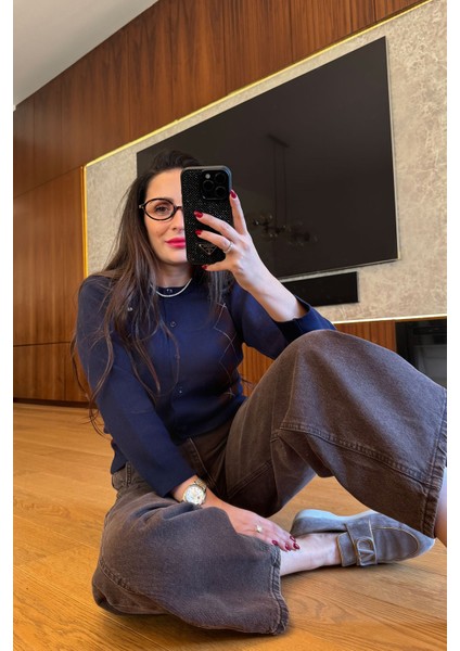 Dikiş Detay Tasarım Balon Jean- Kahverengi fırsatları