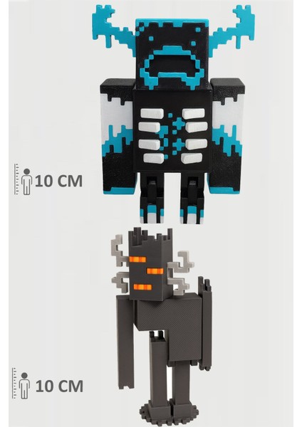 Minecraft Warden ve Creaking Gıcırtı Set Hareketli Eklemli Figür