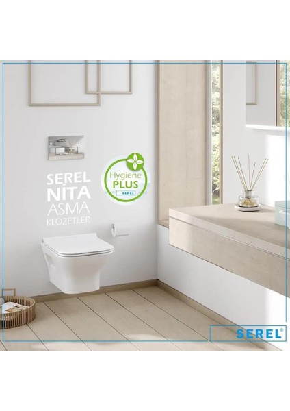 Nita Köşeli Asma Klozet (NT10) + Zenith Slim Yavaş Kapanan Kapak 2'li Set fırsatları