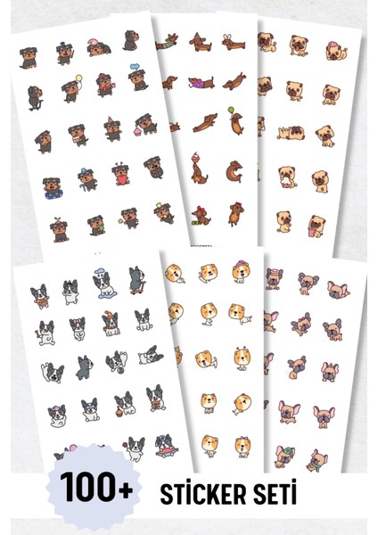 6'lı Sticker Seti / Bullet Journal / Scrapbook / Ajanda Etiket Seti / Sticker Book fiyatları