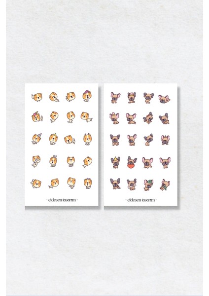 6'lı Sticker Seti / Bullet Journal / Scrapbook / Ajanda Etiket Seti / Sticker Book modelleri