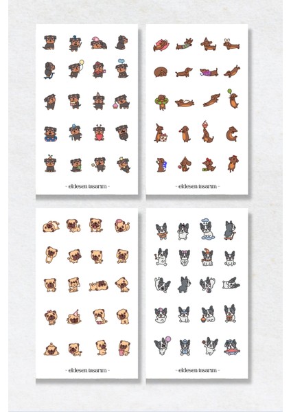 6'lı Sticker Seti / Bullet Journal / Scrapbook / Ajanda Etiket Seti / Sticker Book fırsatları