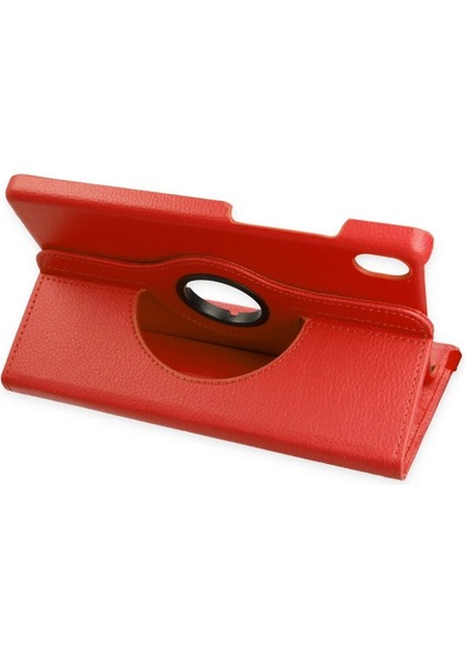 Samsung Galaxy X510 Tab S9 Fe 11 Kılıf 360 Tablet Deri Kılıf - Kırmızı modelleri
