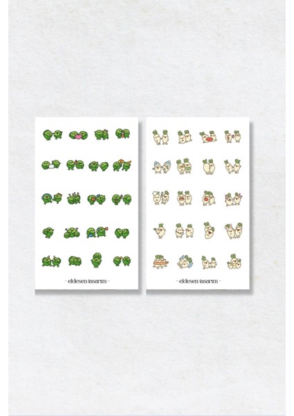 6'lı Sticker Seti / Bullet Journal / Scrapbook / Ajanda Etiket Seti / Sticker Book fiyatları